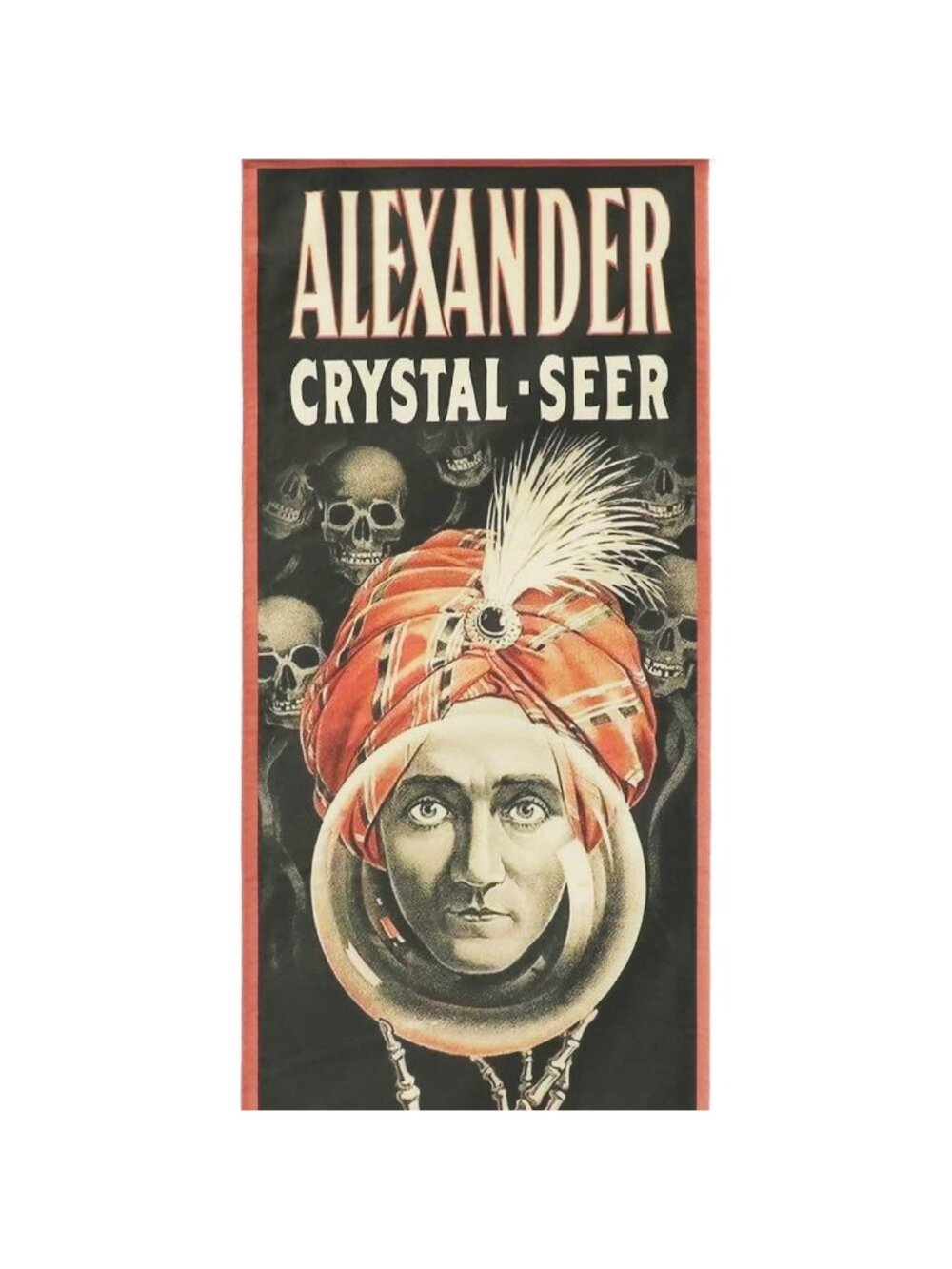 NWT Alexander Mystic Seer Magic Illusionist Banner Halloween Decoration Ashland